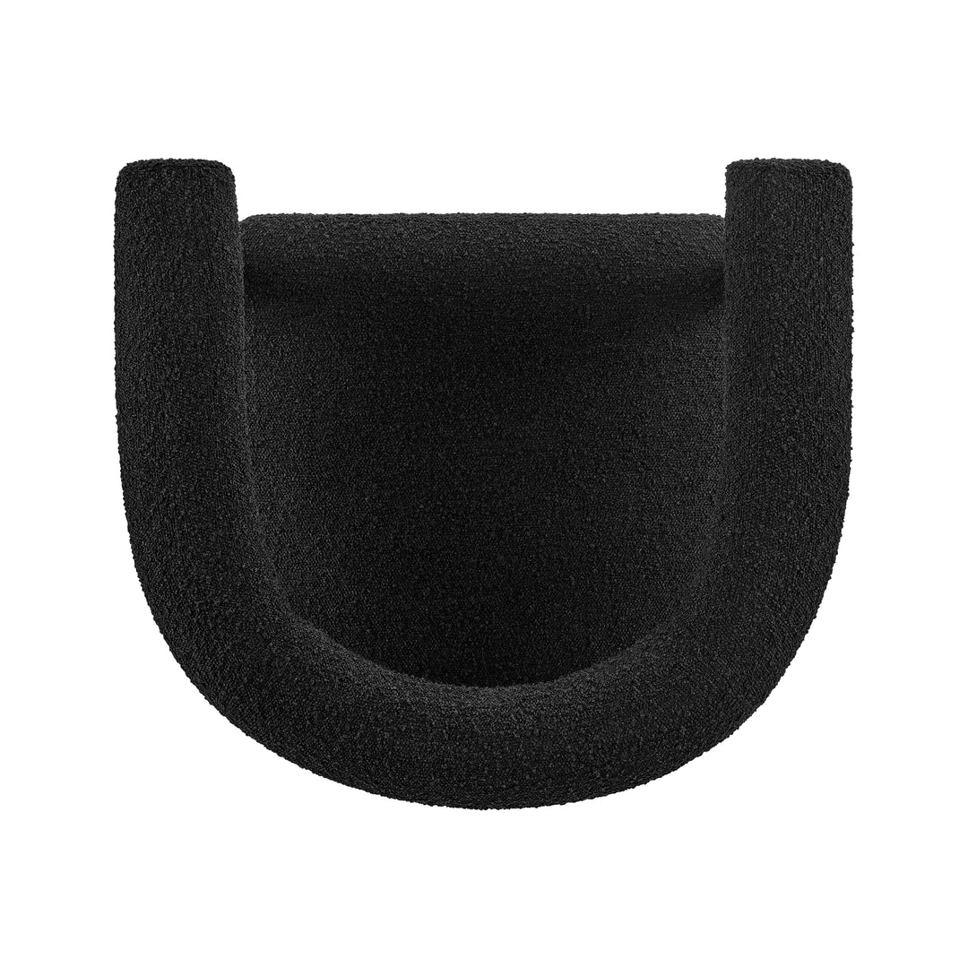 Keanu Boucle Counter Stool Black Legs - Stanton Black - view 8