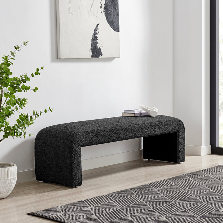 Vioreen Boucle Bench - Stanton Black - view 3