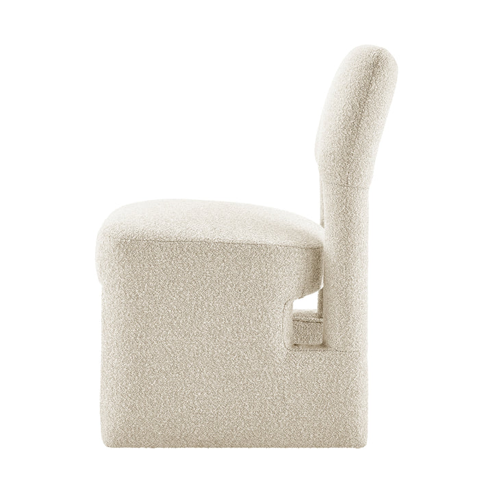 Willa Boucle Dining Side Chair - Milford Beige - view 5
