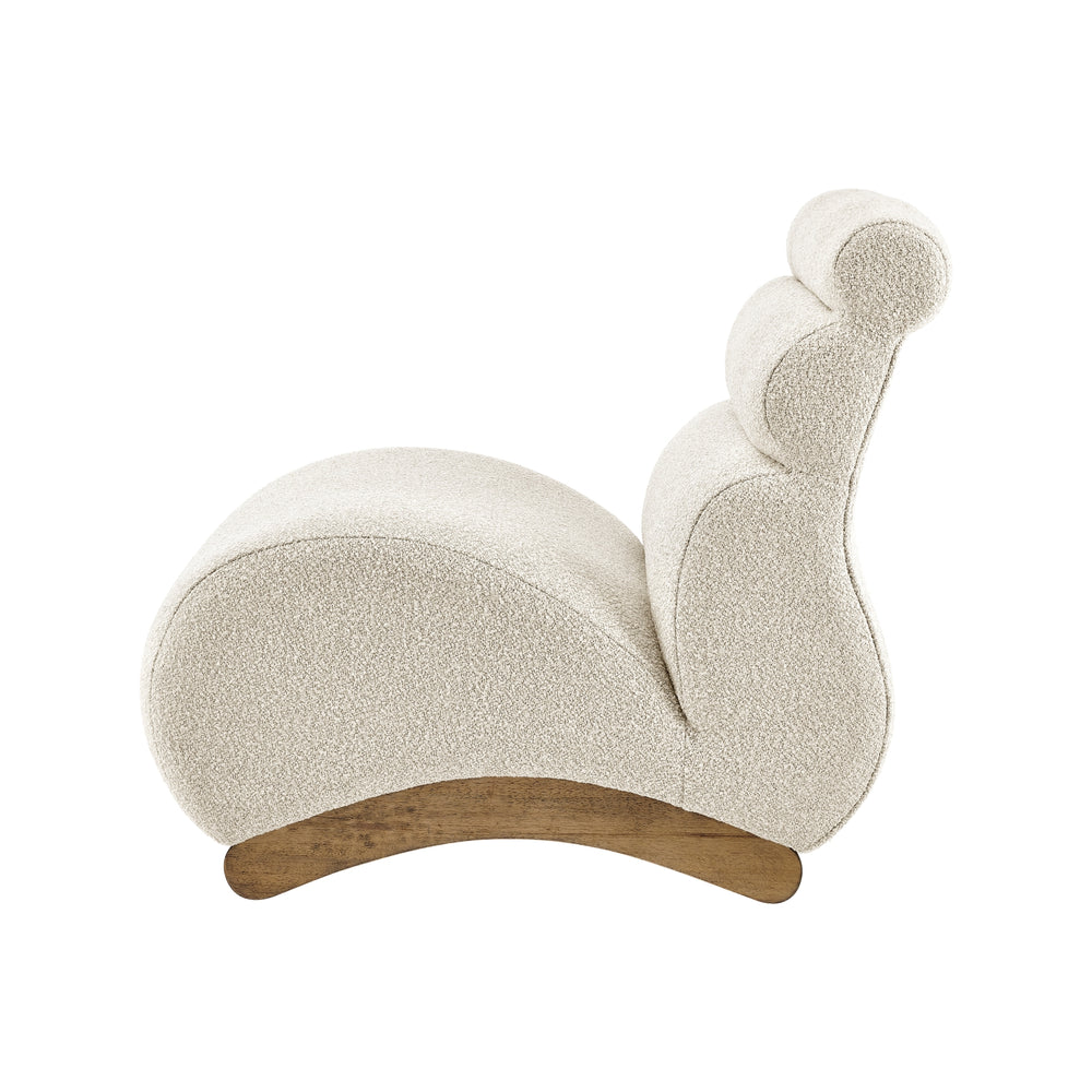 Lucius Boucle Accent Chair - Milford Beige - view 6