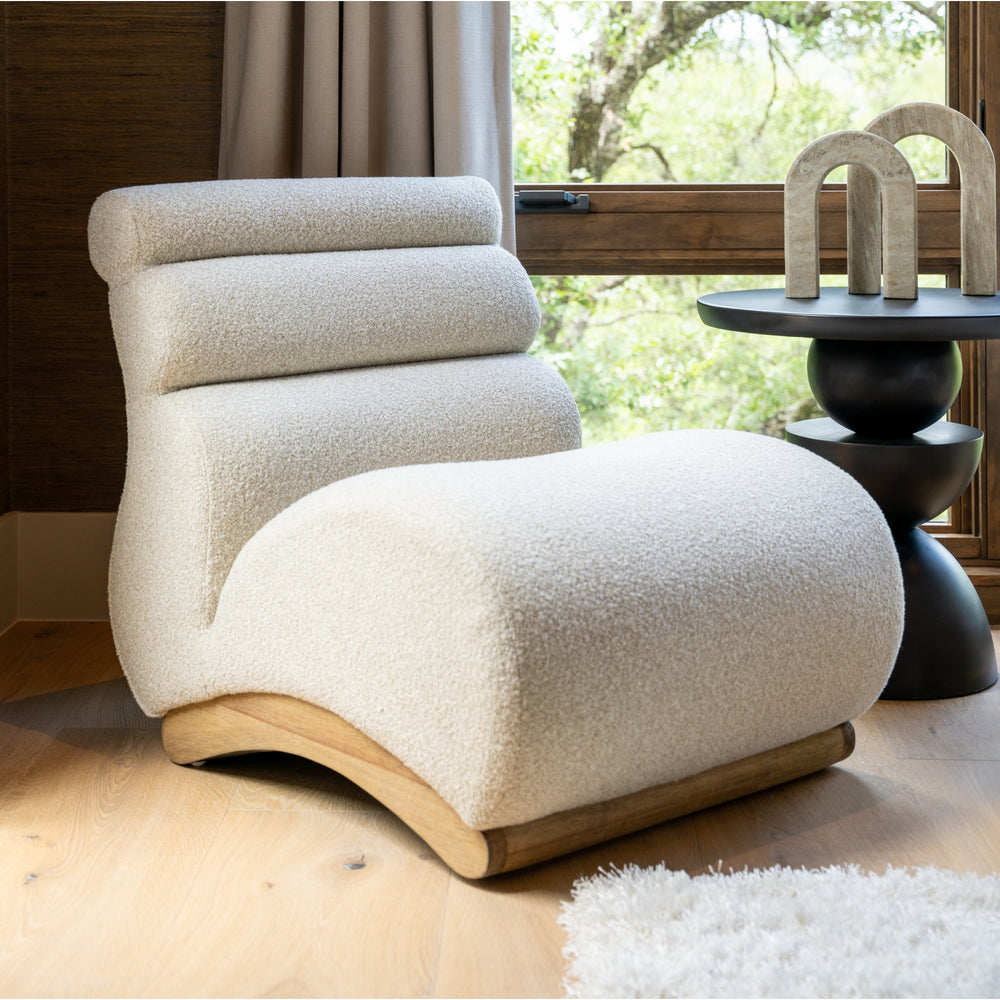 Lucius Boucle Accent Chair - Milford Beige - view 4