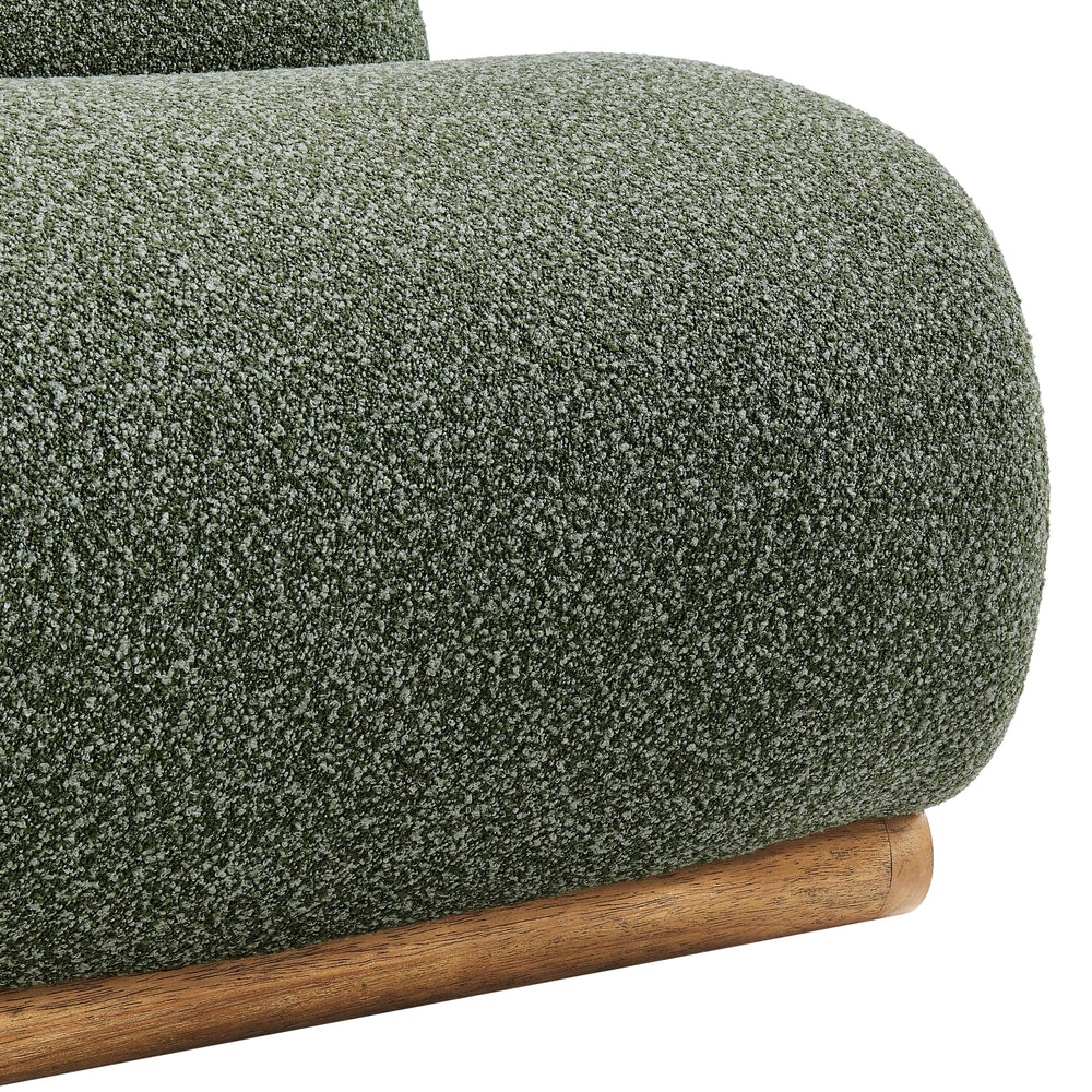 Lucius Boucle Accent Chair - Milford Green - view 10