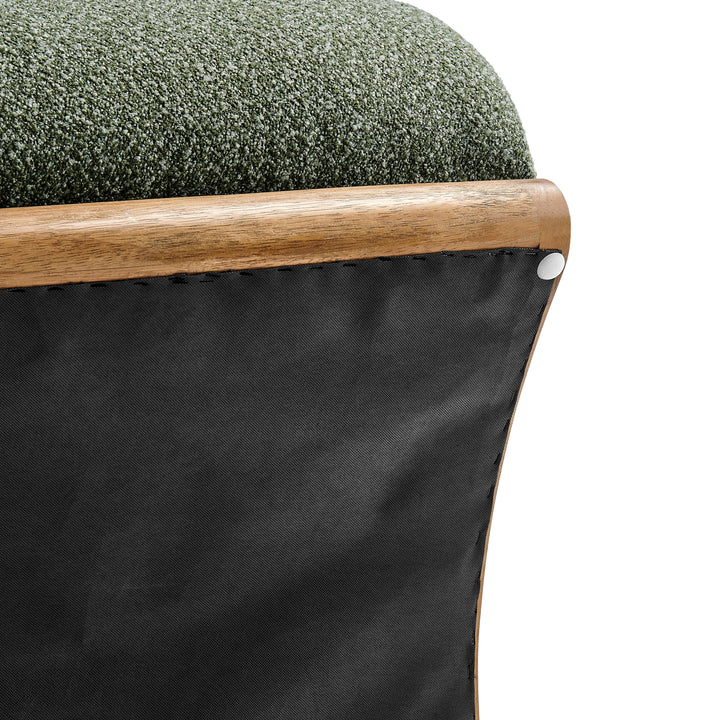 Lucius Boucle Accent Chair - Milford Green - view 11