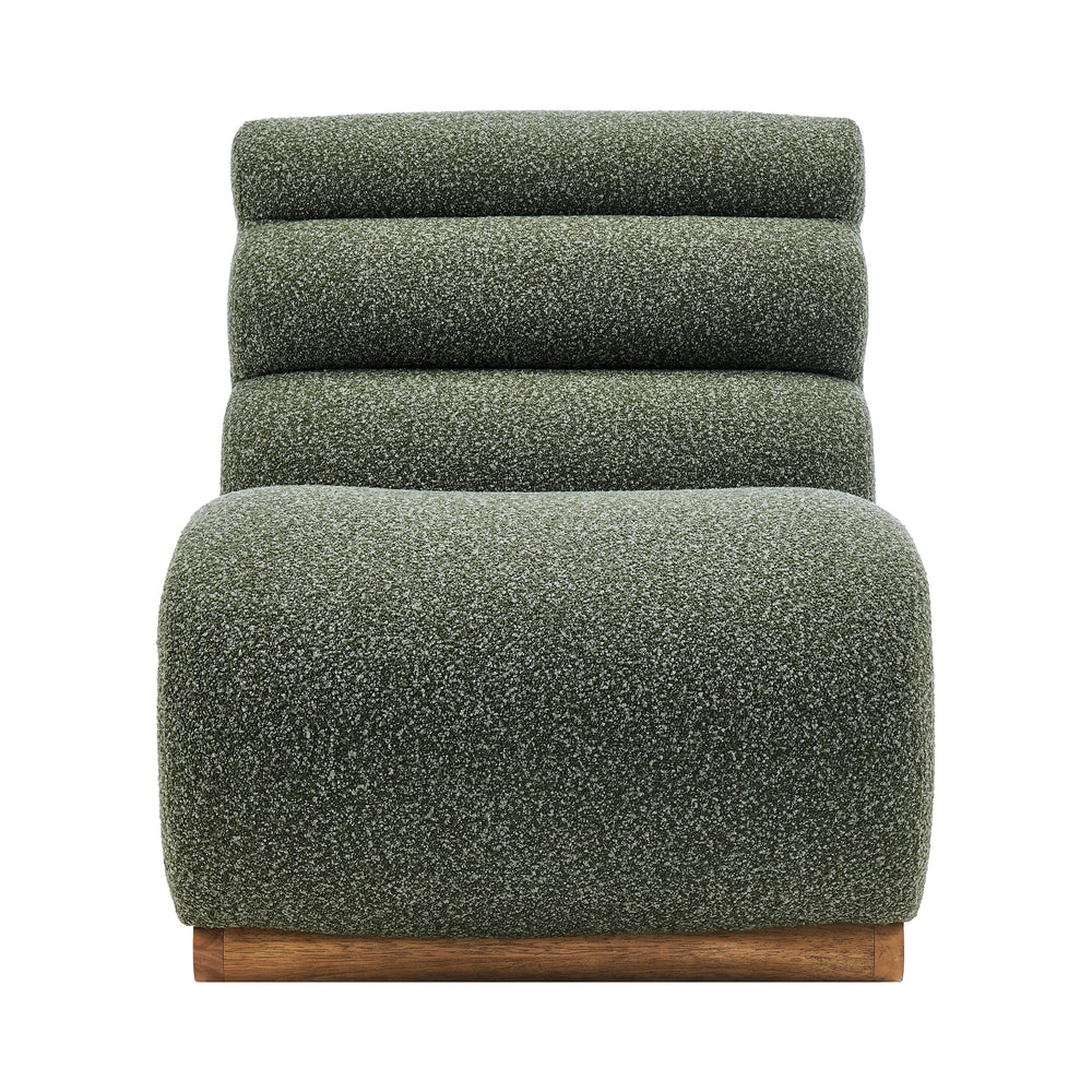 Lucius Boucle Accent Chair - Milford Green - view 4