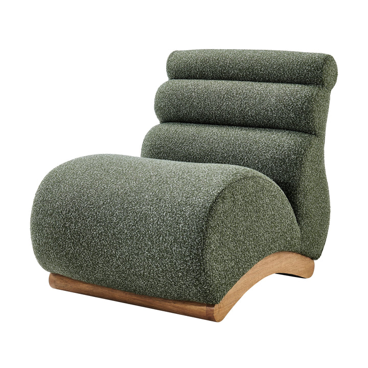 Lucius Boucle Accent Chair - Milford Green