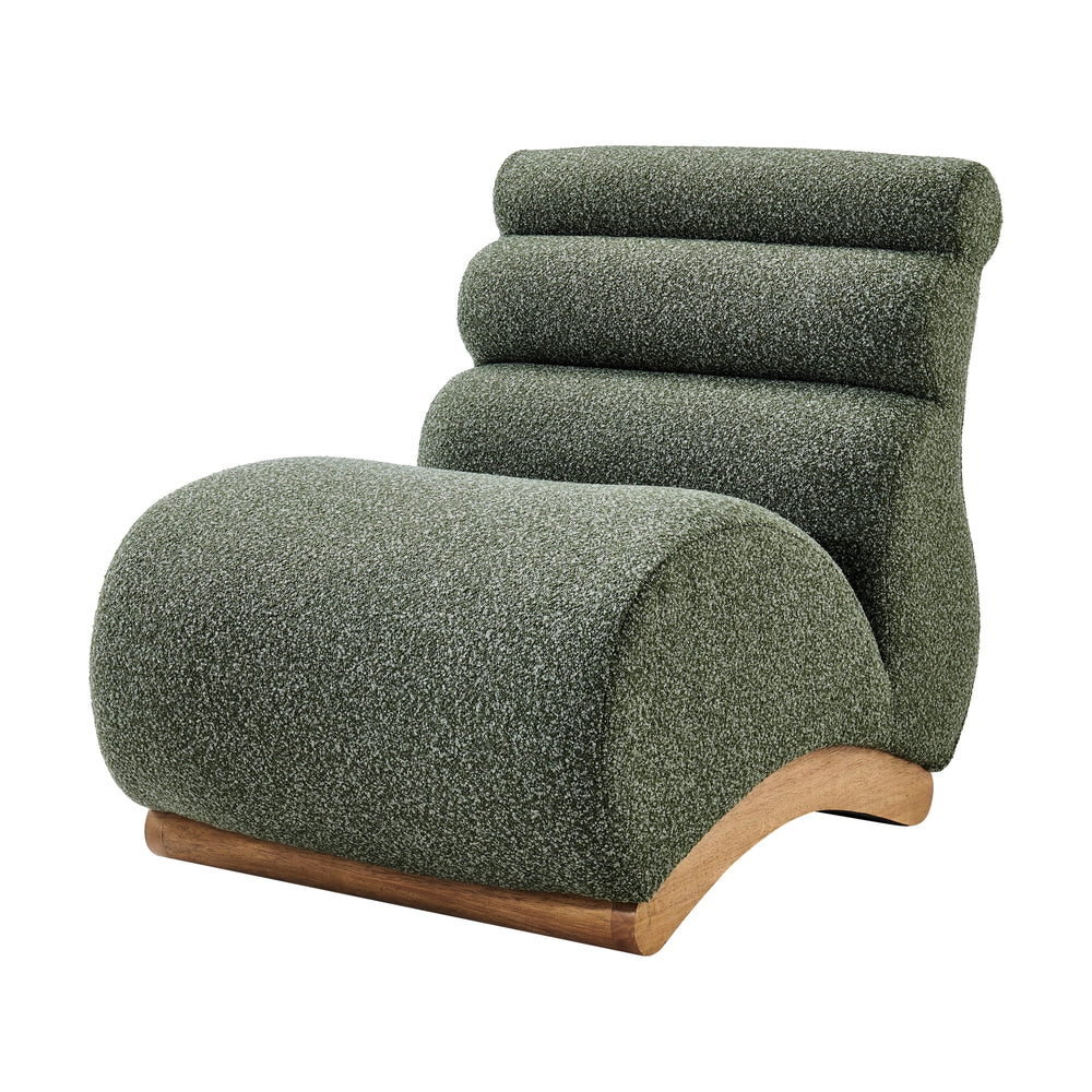Lucius Boucle Accent Chair - Milford Green