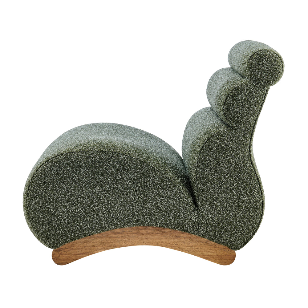 Lucius Boucle Accent Chair - Milford Green - view 5