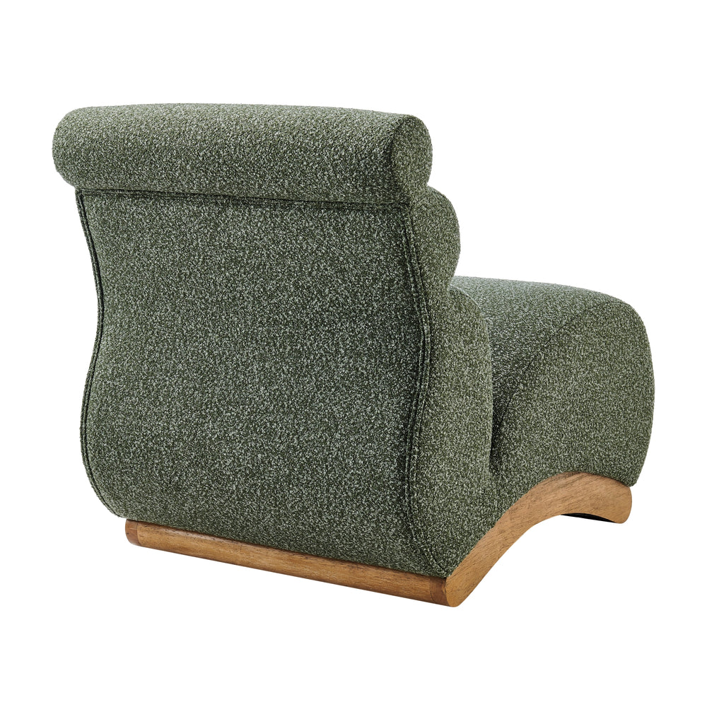 Lucius Boucle Accent Chair - Milford Green - view 7