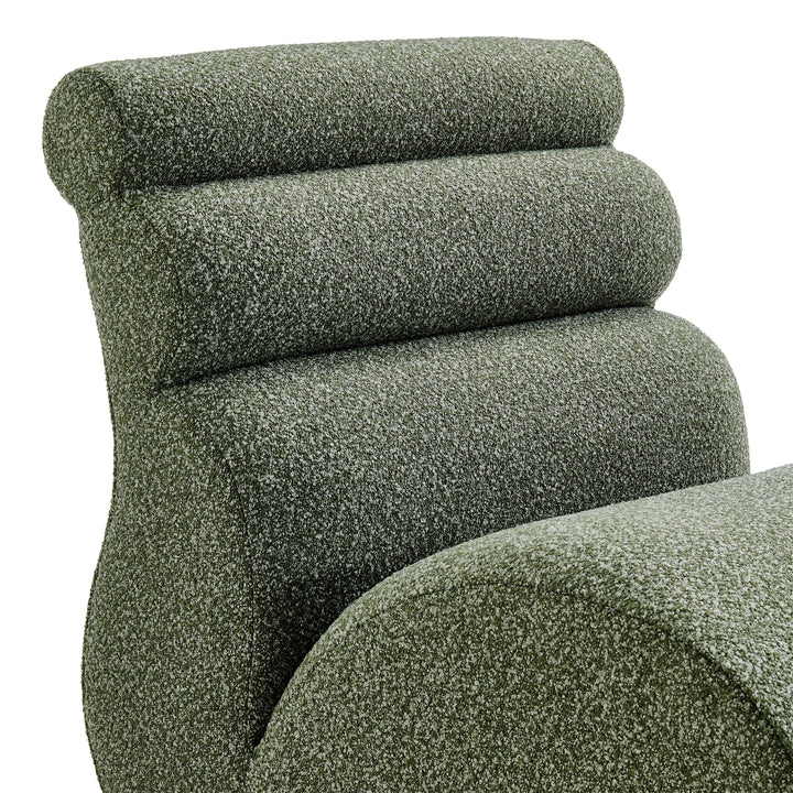 Lucius Boucle Accent Chair - Milford Green - view 9