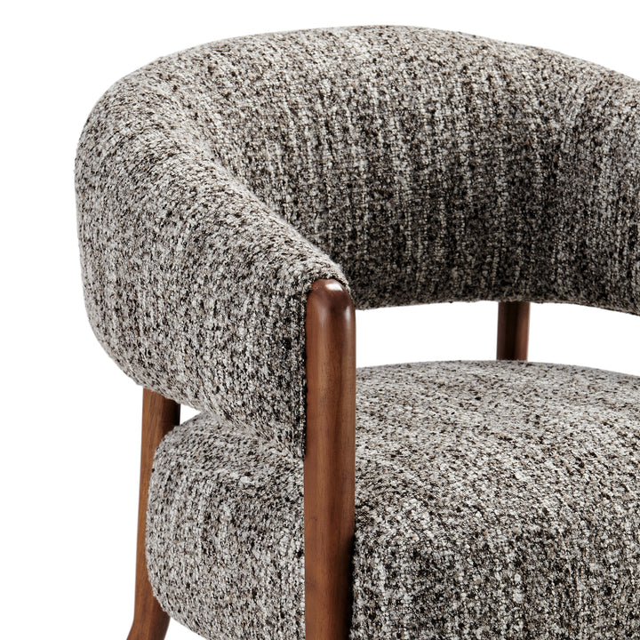 Mayla Boucle Accent Arm Chair - Dappled Taupe - view 9