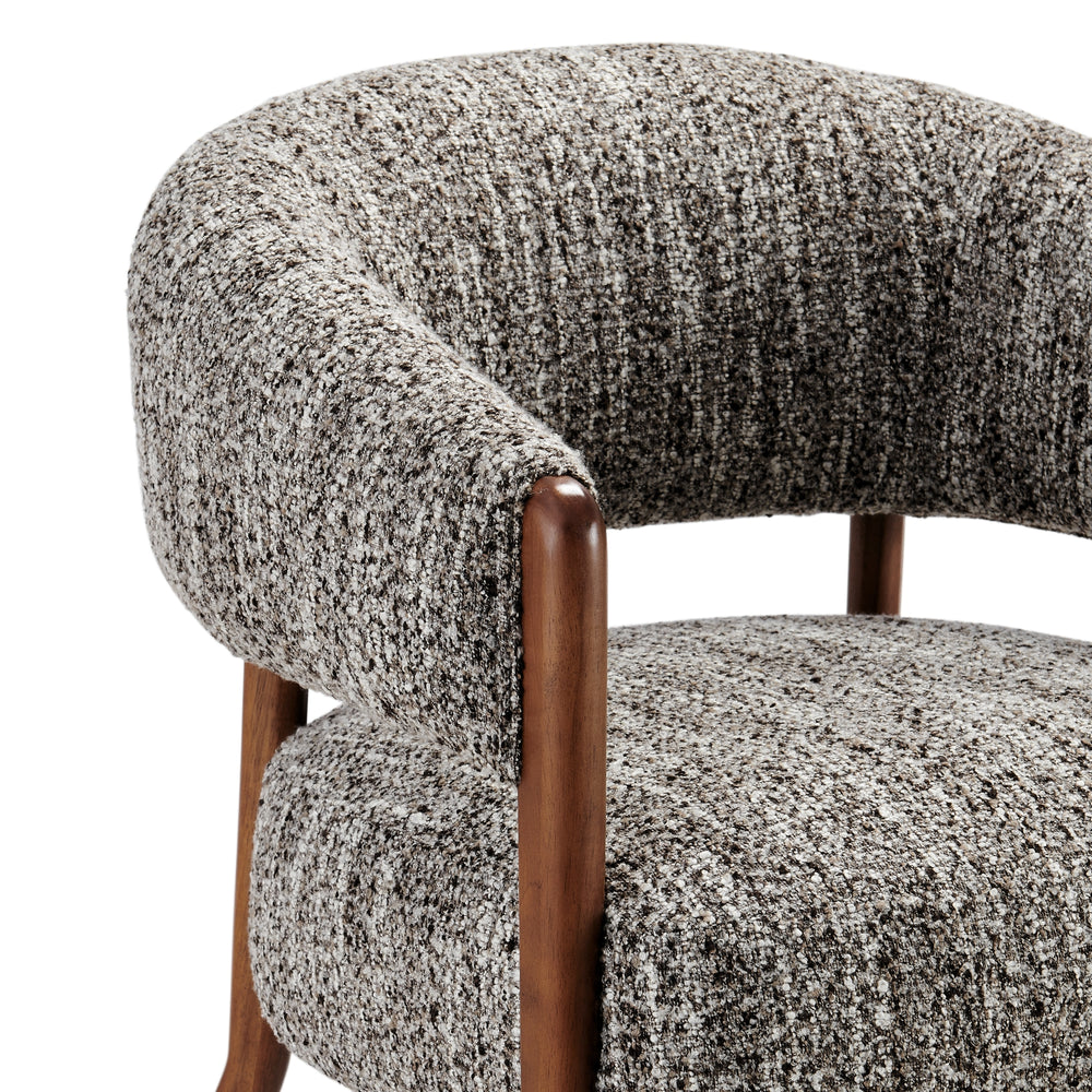 Mayla Boucle Accent Arm Chair - Dappled Taupe - view 9