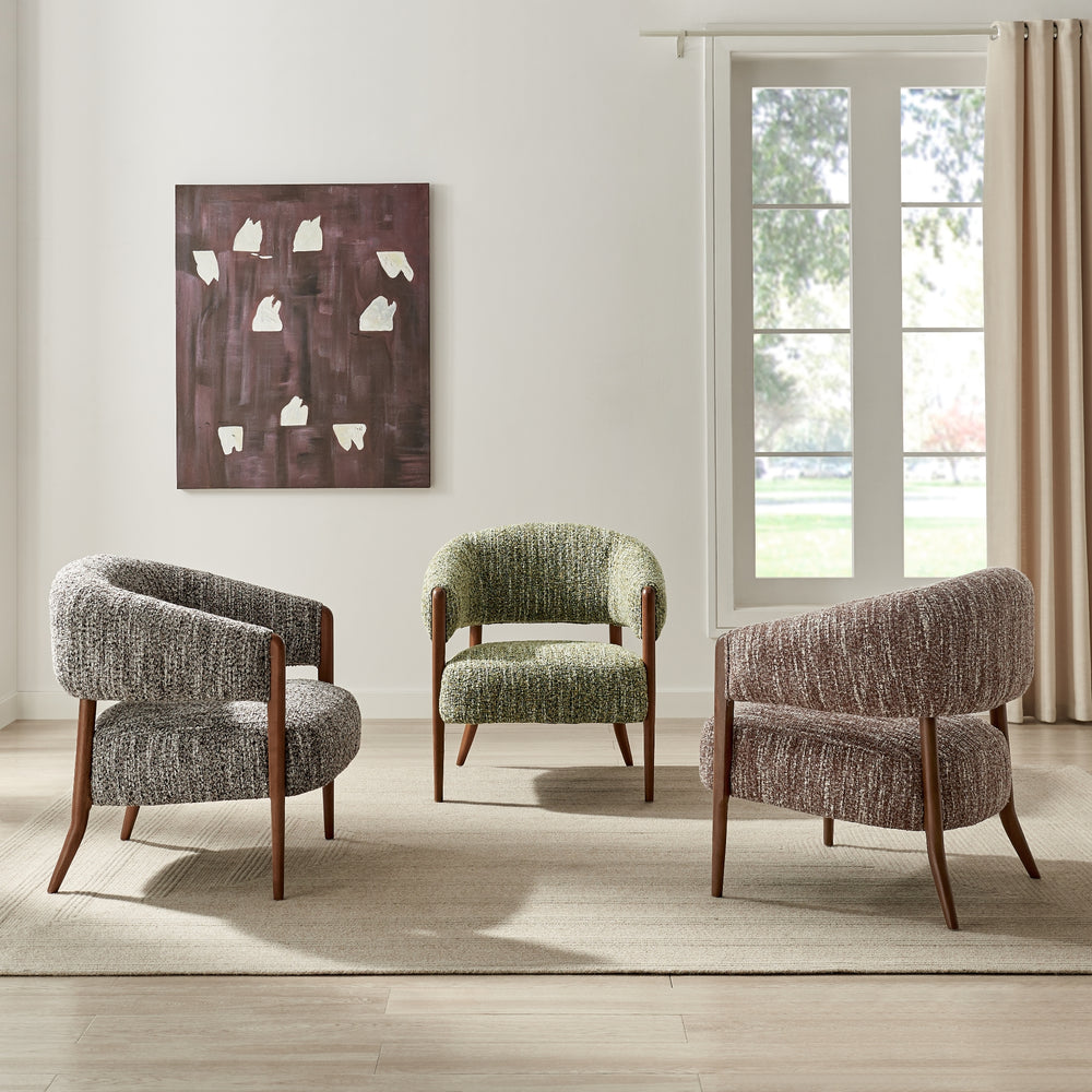 Mayla Boucle Accent Arm Chair - Dappled Taupe - view 3