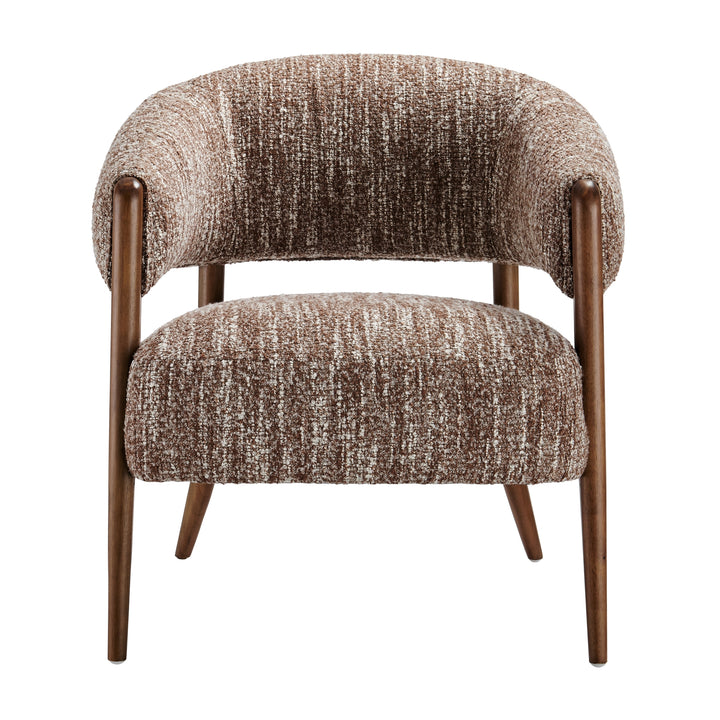 Mayla Boucle Accent Arm Chair - Dappled Rose Clay - view 4