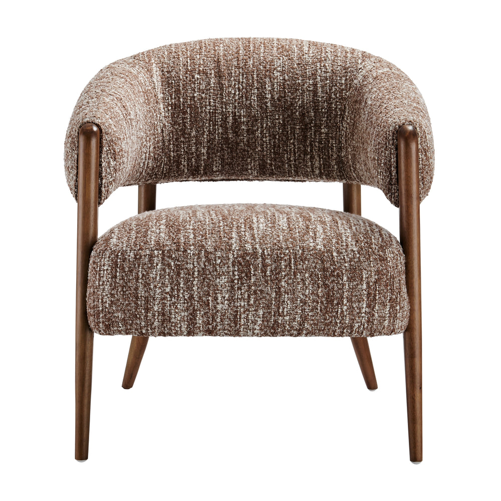 Mayla Boucle Accent Arm Chair - Dappled Rose Clay - view 4