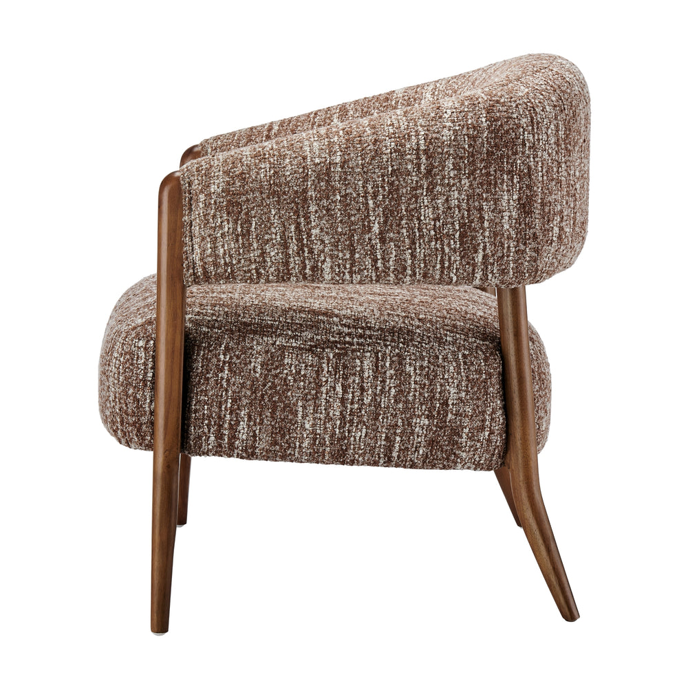 Mayla Boucle Accent Arm Chair - Dappled Rose Clay - view 5