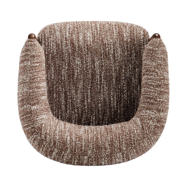 Mayla Boucle Accent Arm Chair - Dappled Rose Clay - view 8