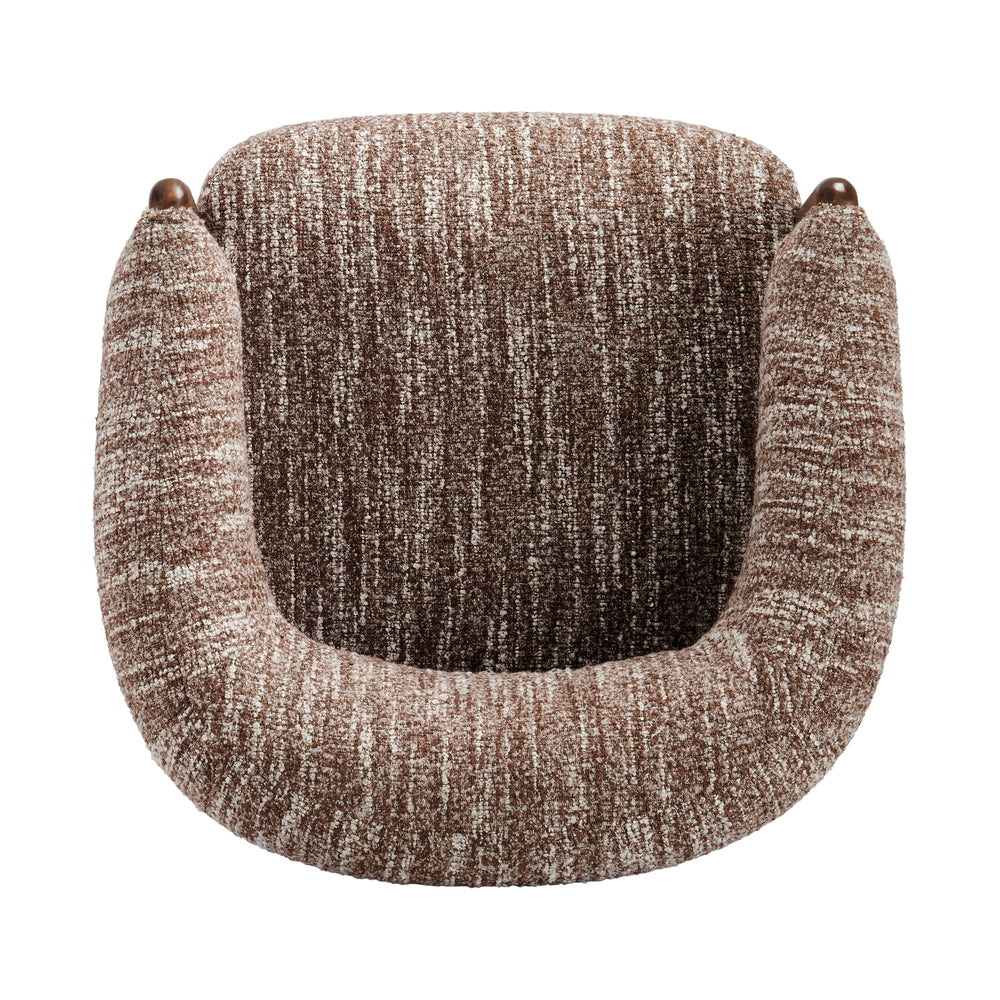Mayla Boucle Accent Arm Chair - Dappled Rose Clay - view 8