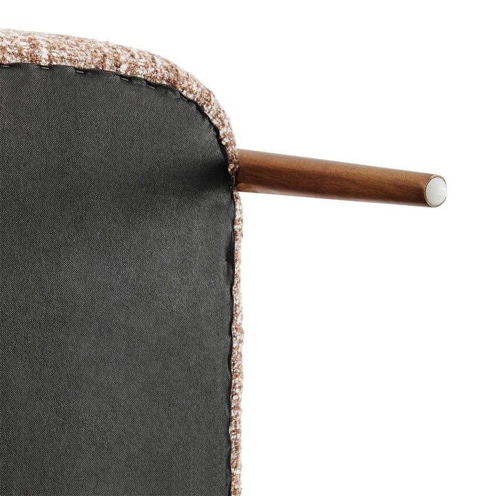 Mayla Boucle Accent Arm Chair - Dappled Rose Clay - view 11