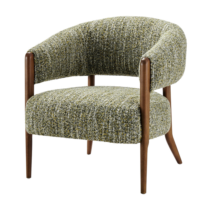 Mayla Boucle Accent Arm Chair - Dappled Mustard Gold
