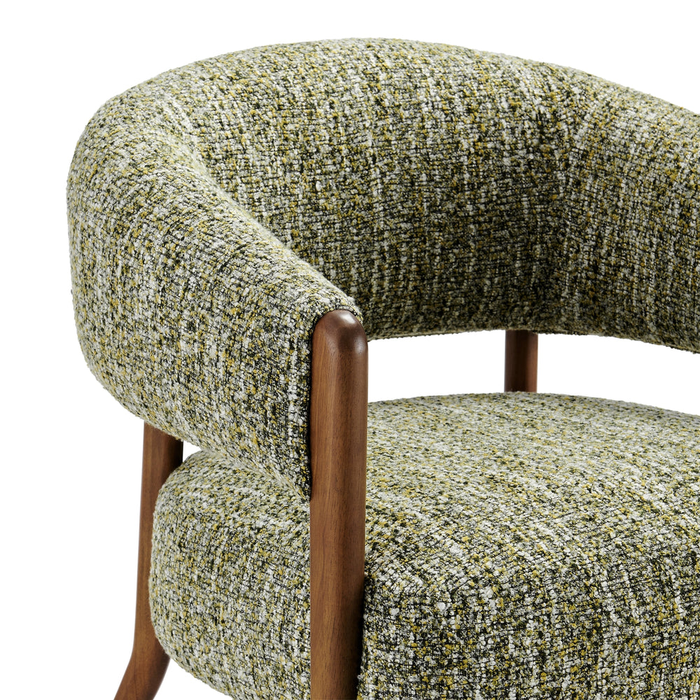 Mayla Boucle Accent Arm Chair - Dappled Mustard Gold - view 9