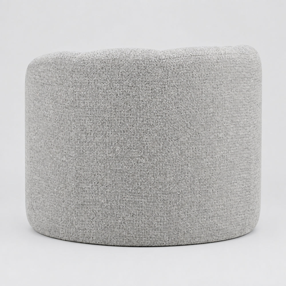 Elowen Chenille Swivel Accent Arm Chair - Heathered Cream - view 4