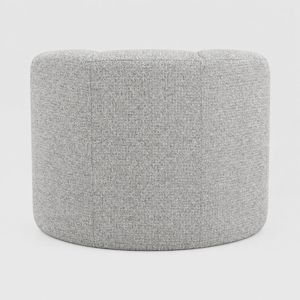 Elowen Chenille Swivel Accent Arm Chair - Heathered Cream - view 5