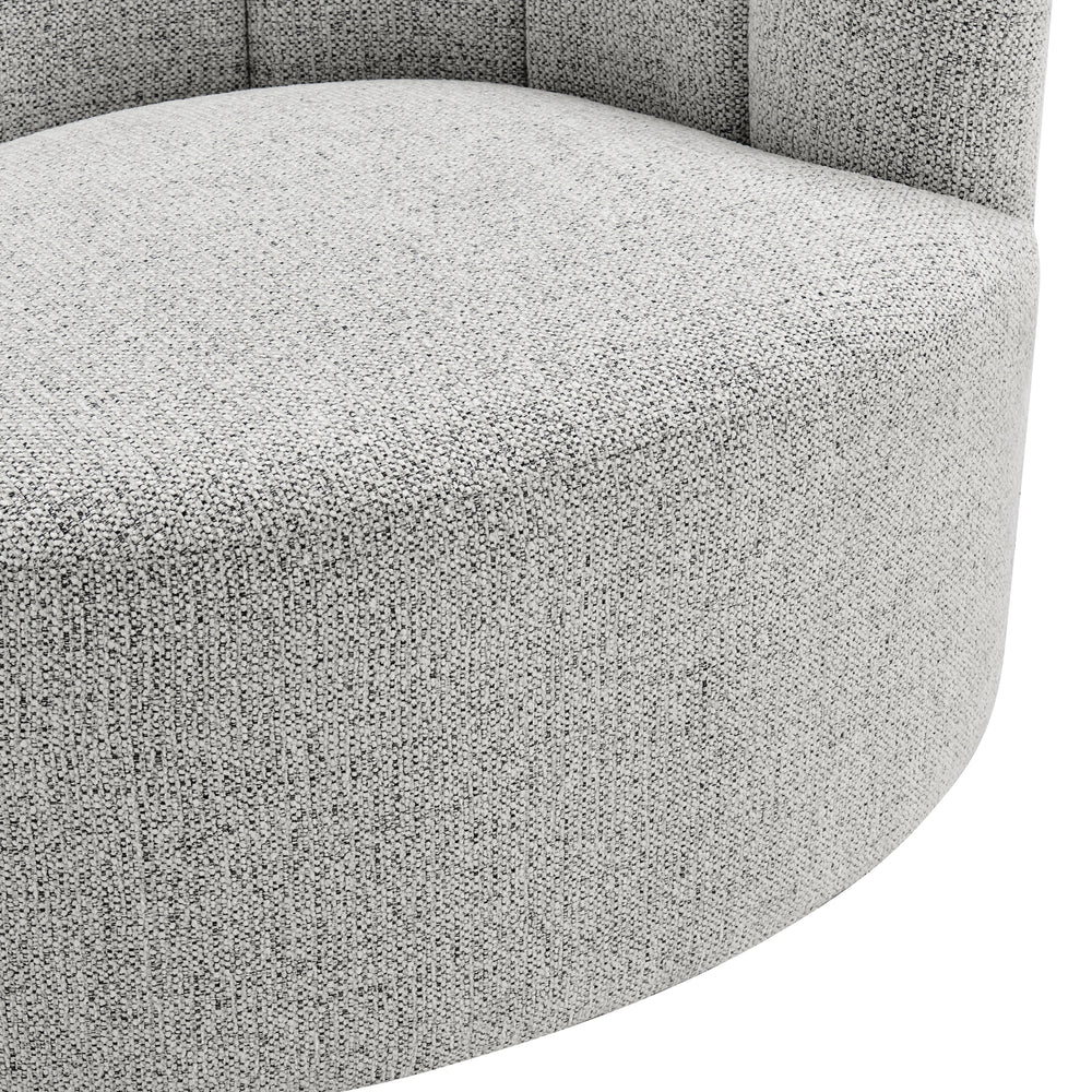 Elowen Chenille Swivel Accent Arm Chair - Heathered Cream - view 8
