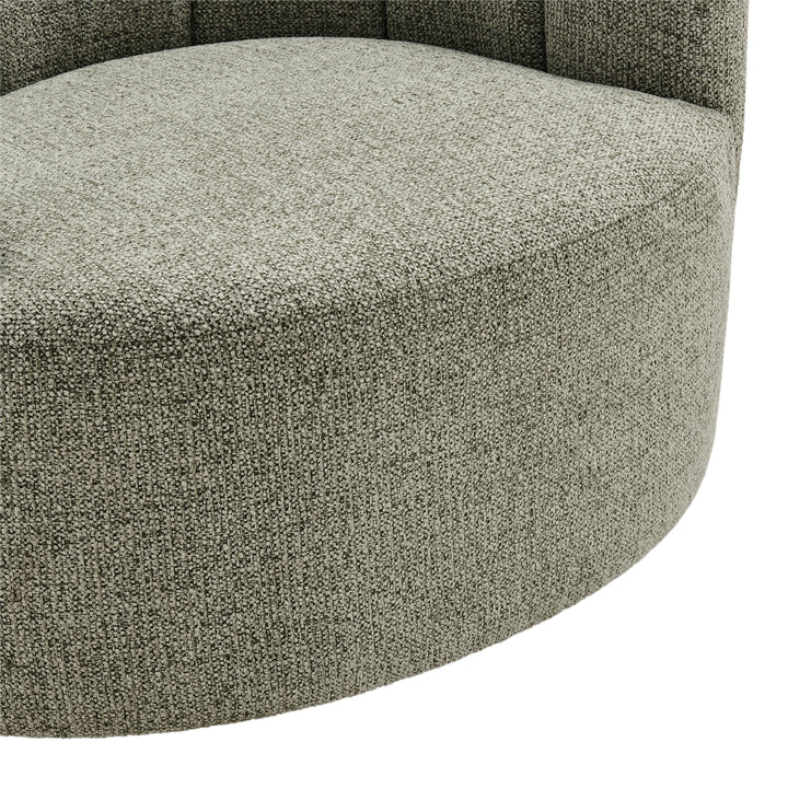 Elowen Chenille Swivel Accent Arm Chair - Heathered Olive - view 8