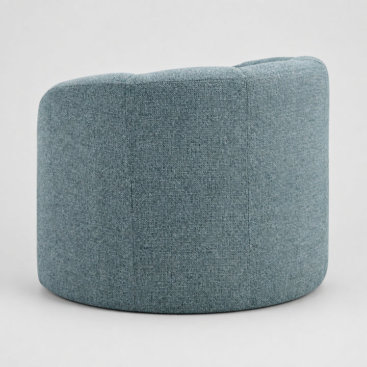 Elowen Chenille Swivel Accent Arm Chair - Heathered Blue - view 4