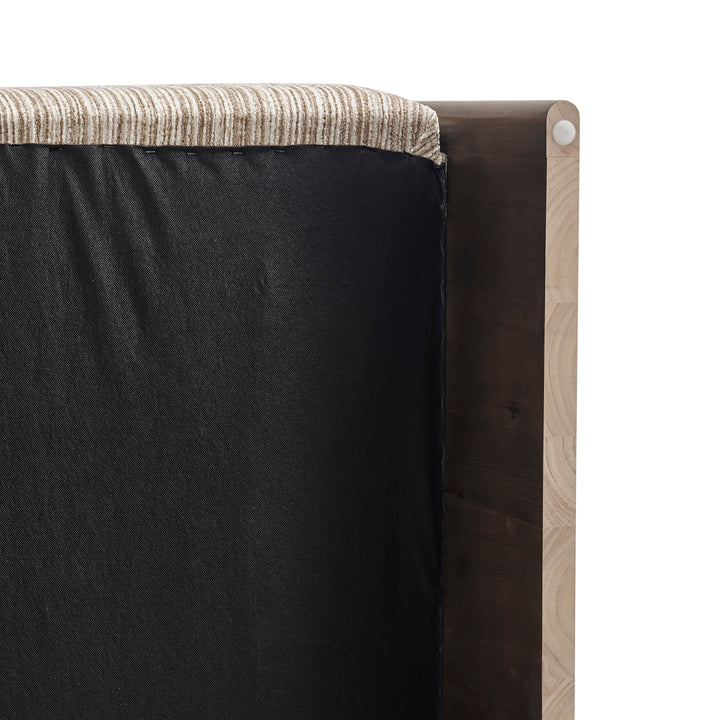 Daxon Chenille Accent Arm Chair - Stria Sand - view 13
