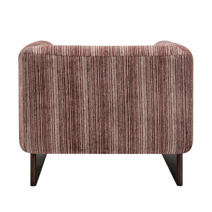Daxon Chenille Accent Arm Chair - Stria Auburn - view 7