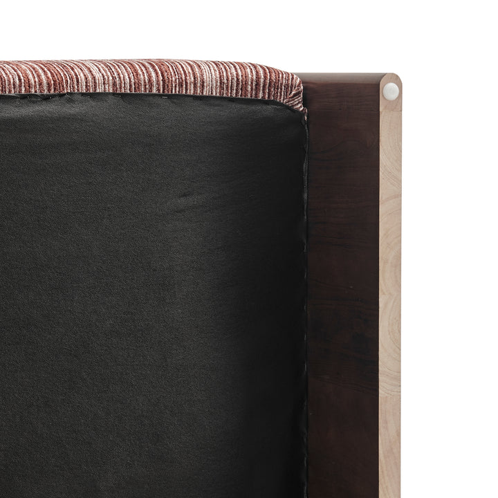 Daxon Chenille Accent Arm Chair - Stria Auburn - view 13