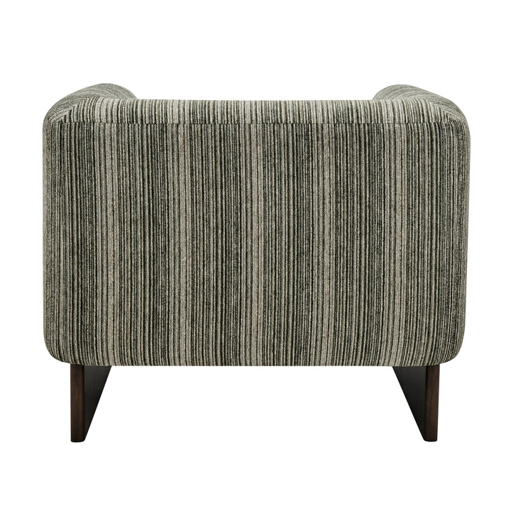 Daxon Chenille Accent Arm Chair - Stria Olive - view 7