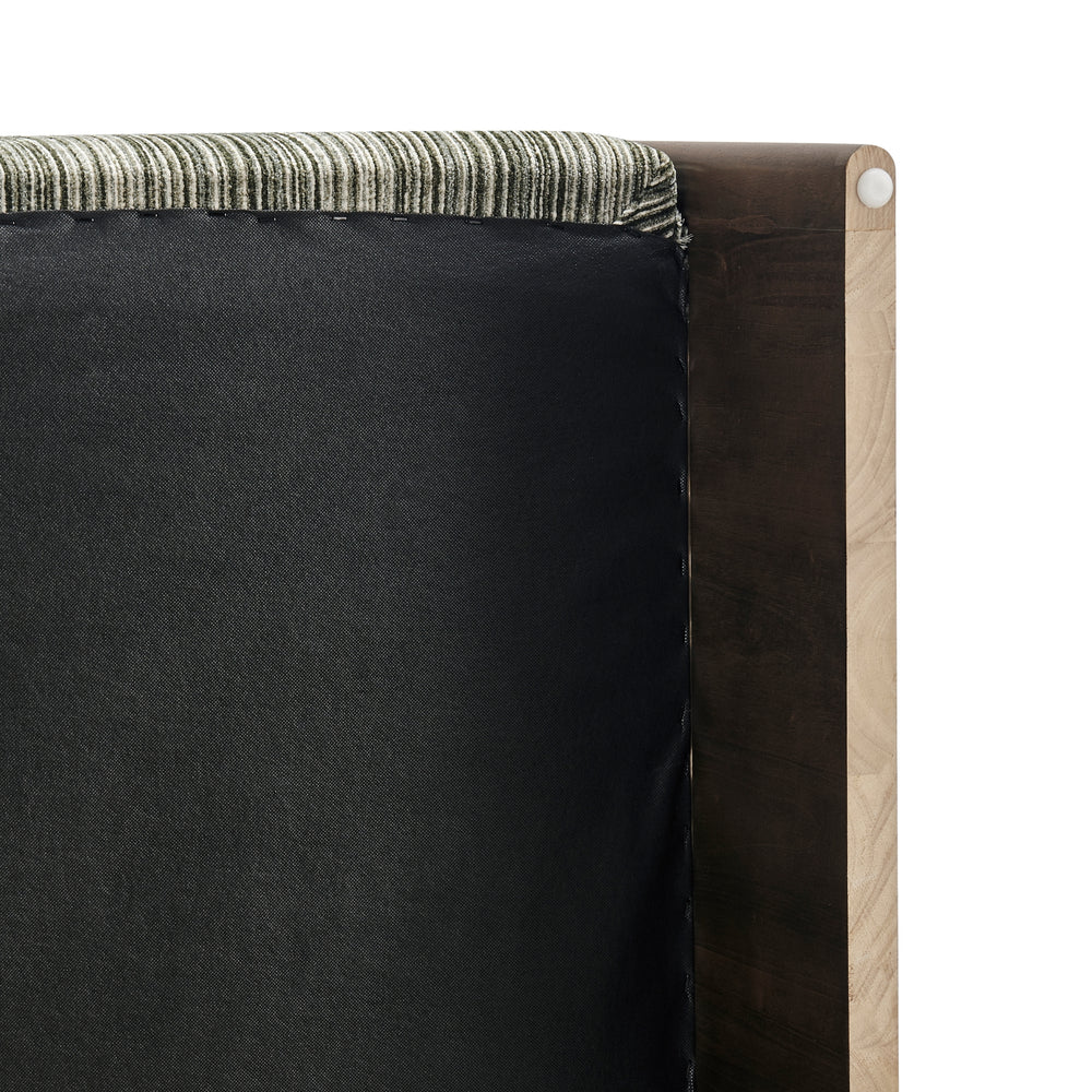 Daxon Chenille Accent Arm Chair - Stria Olive - view 13