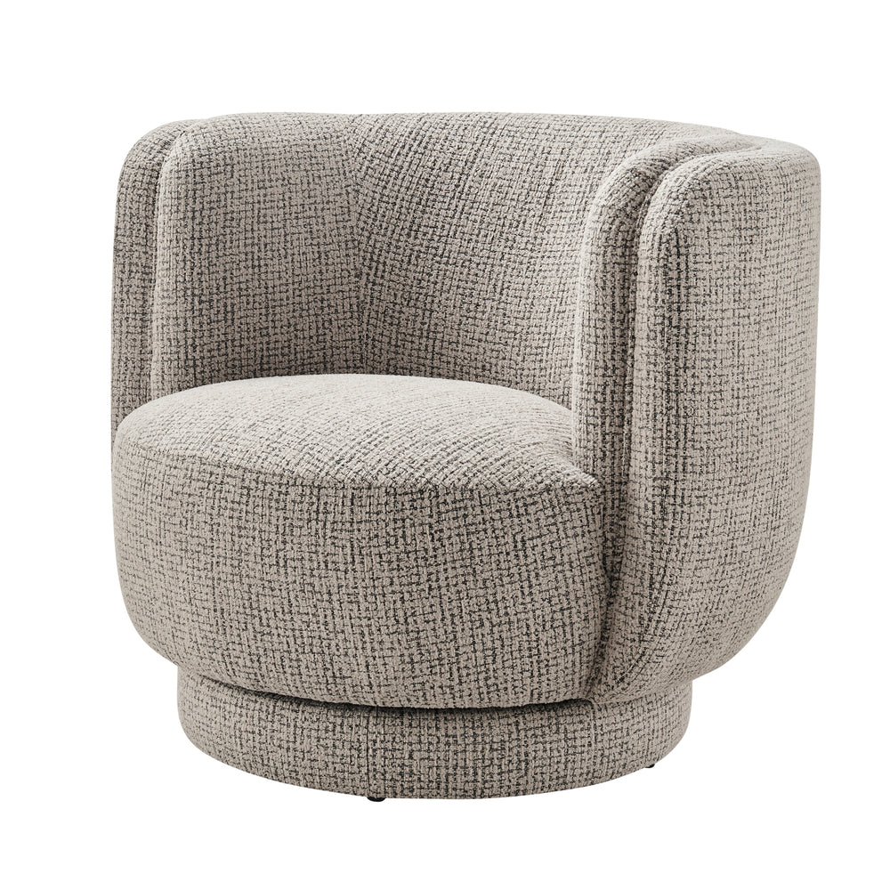 Veloura Fabric Swivel Accent Arm Chair - Mila Taupe