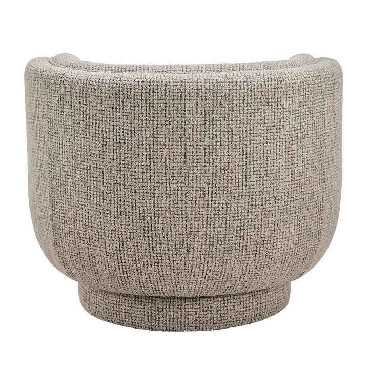 Veloura Fabric Swivel Accent Arm Chair - Mila Taupe - view 6
