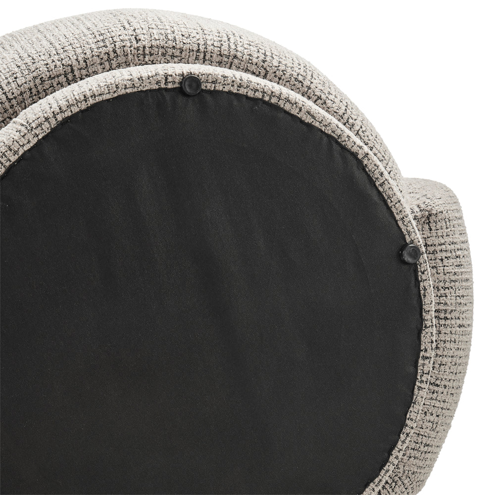 Veloura Fabric Swivel Accent Arm Chair - Mila Taupe - view 12