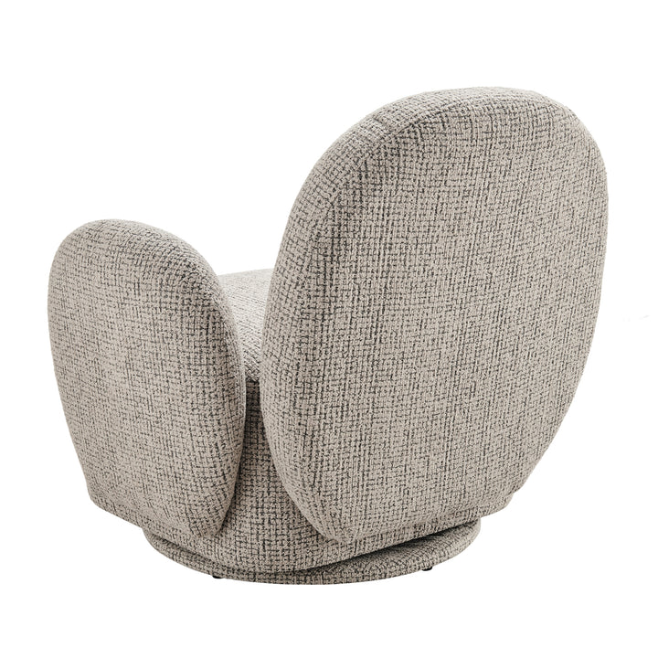 Zoya Fabric Swivel Accent Arm Chair - Mila Taupe - view 7