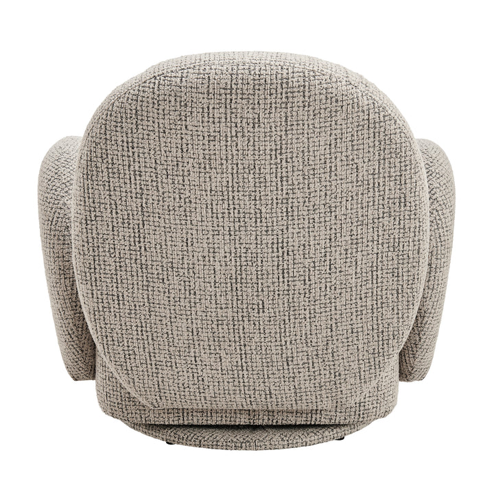 Zoya Fabric Swivel Accent Arm Chair - Mila Taupe - view 6