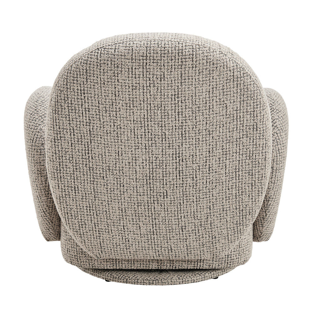 Zoya Fabric Swivel Accent Arm Chair - Mila Taupe - view 6