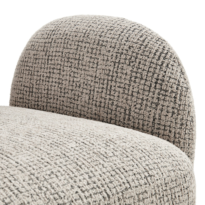 Zoya Fabric Swivel Accent Arm Chair - Mila Taupe - view 9