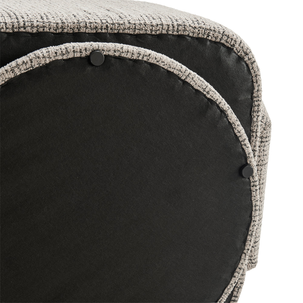Zoya Fabric Swivel Accent Arm Chair - Mila Taupe - view 12