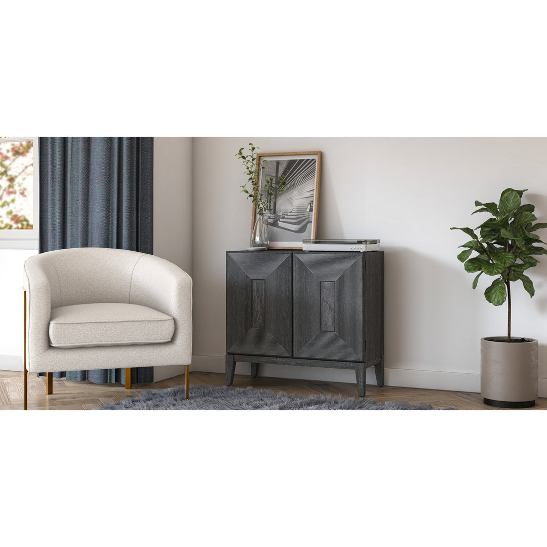 Covey Cabinet 2 Doors - Brushstroke Black - view 4
