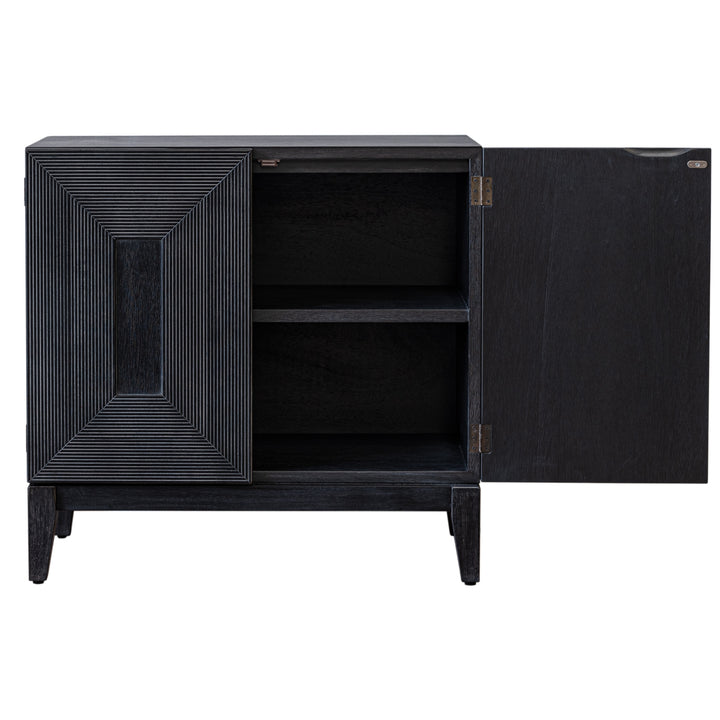 Covey Cabinet 2 Doors - Brushstroke Black - view 5