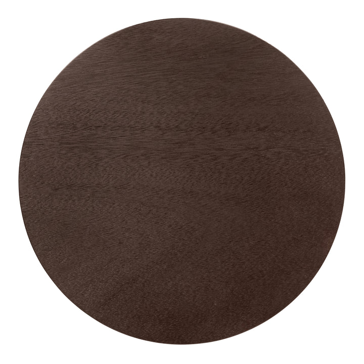 Truro Round Nightstand/Side Table - Dark Brown - view 7