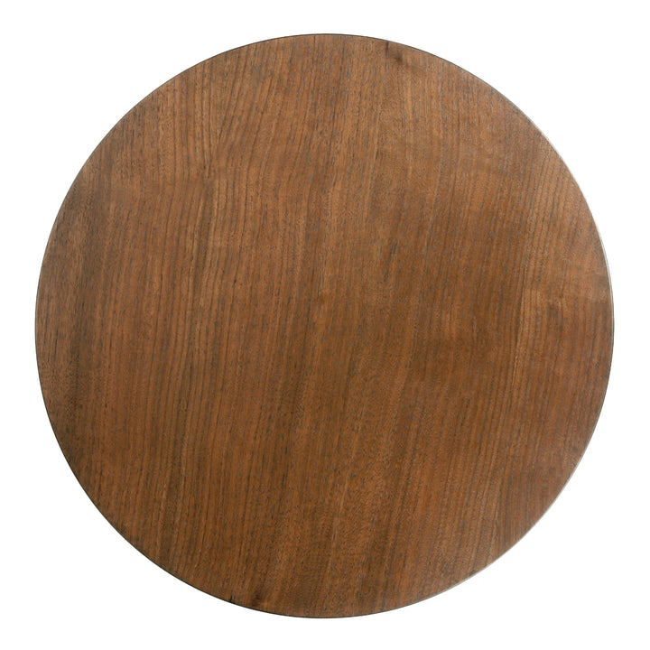 Truro Round Nightstand/Side Table - Rustic Walnut - view 7