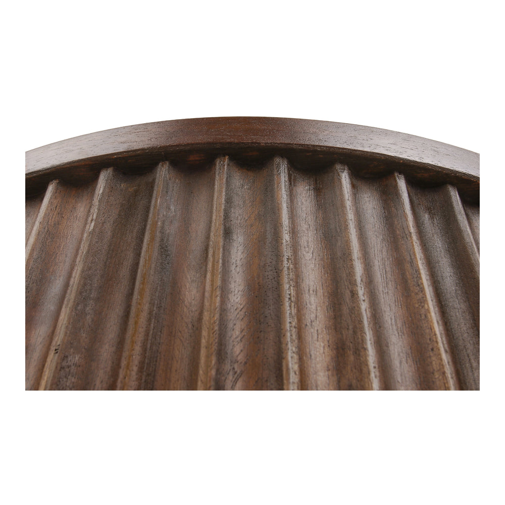 Truro Round Nightstand/Side Table - Rustic Walnut - view 10