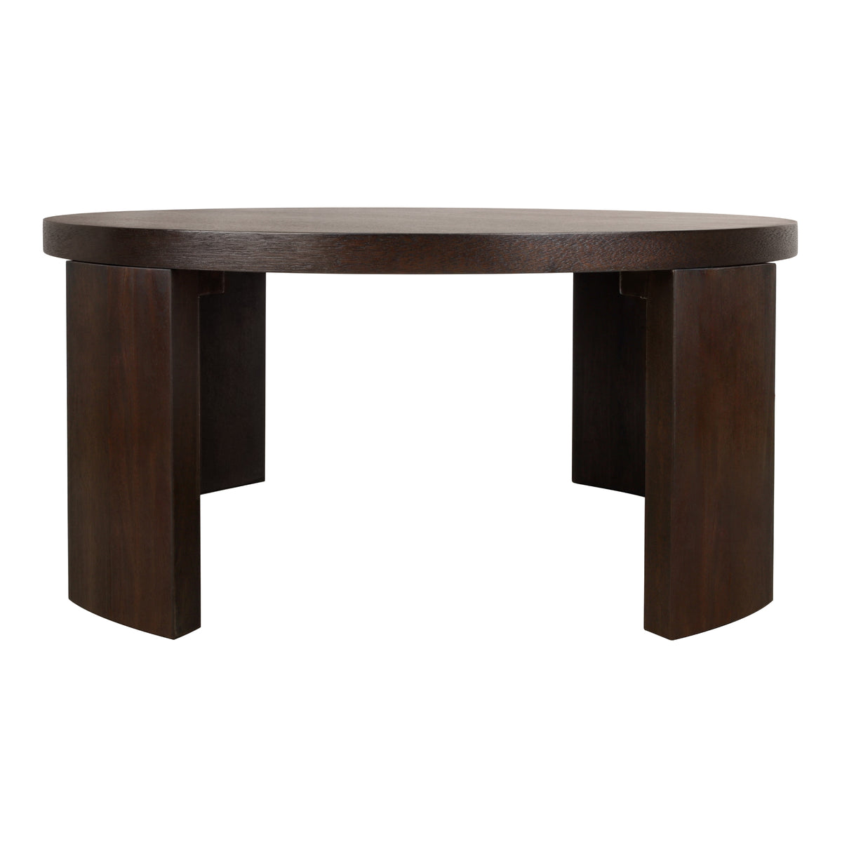 Londyn Round Coffee Table - Dark Brown