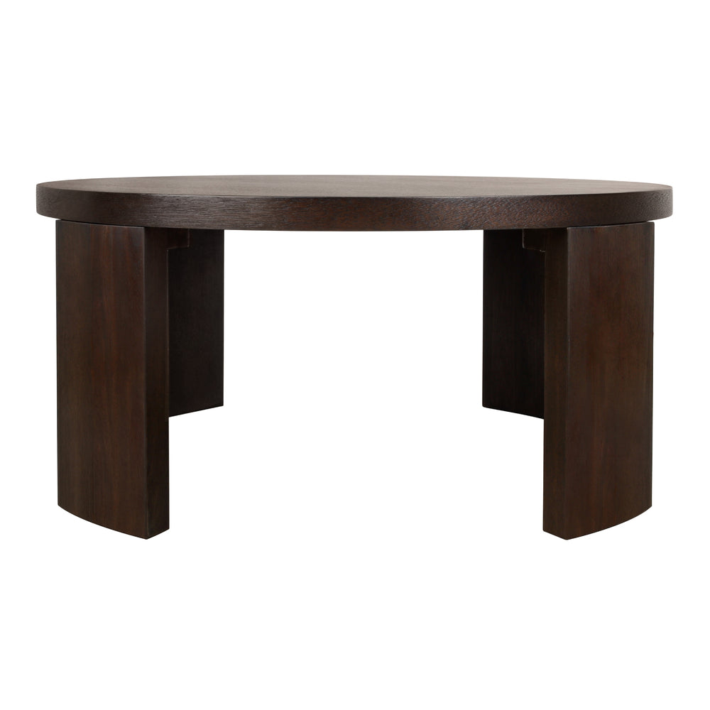 Londyn Round Coffee Table - Dark Brown