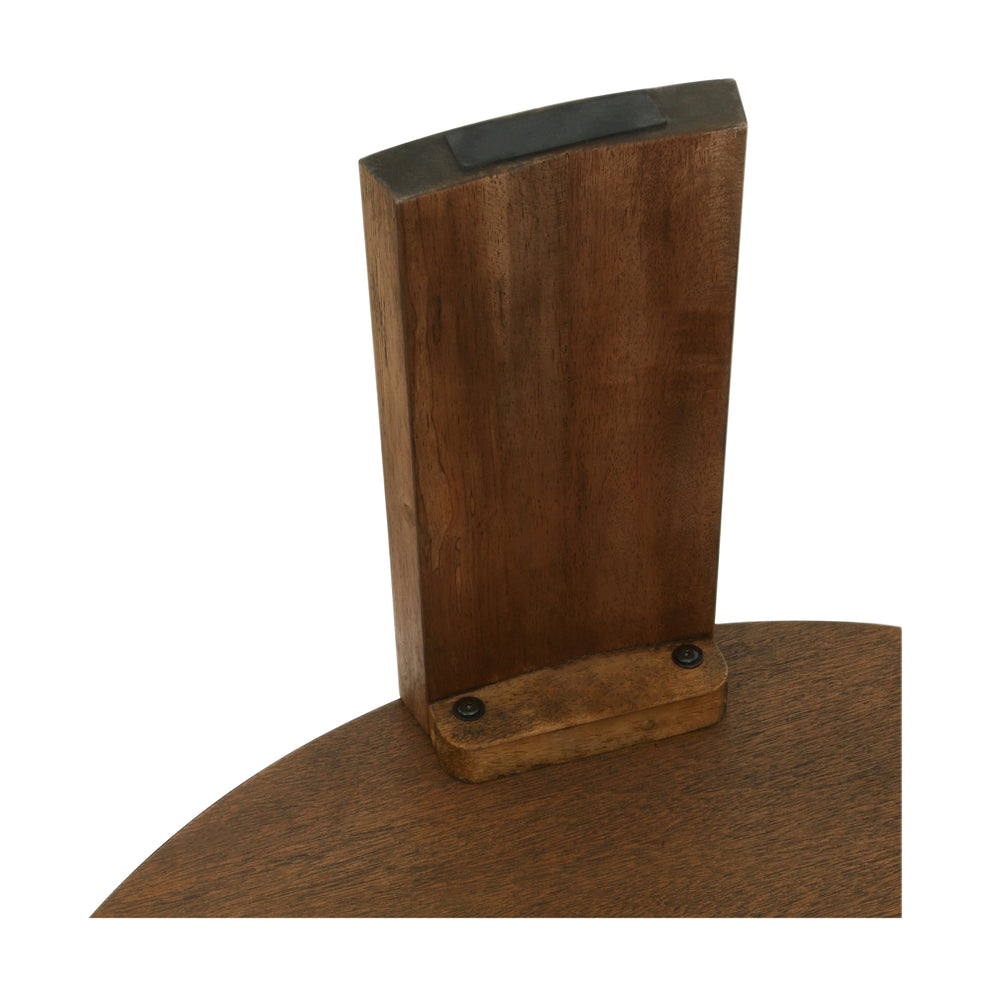 Londyn Round Coffee Table - Rustic Walnut - view 6